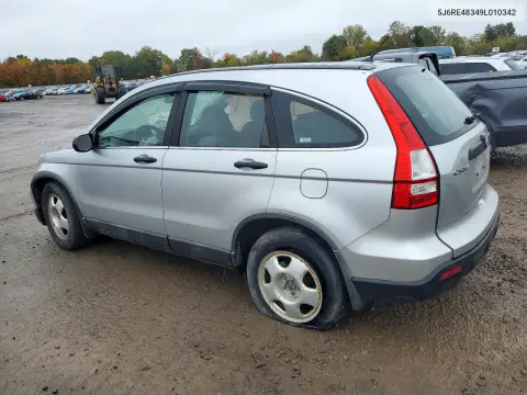 2009 Honda Cr-V Lx VIN 5J6RE48349L010342 фото 2
