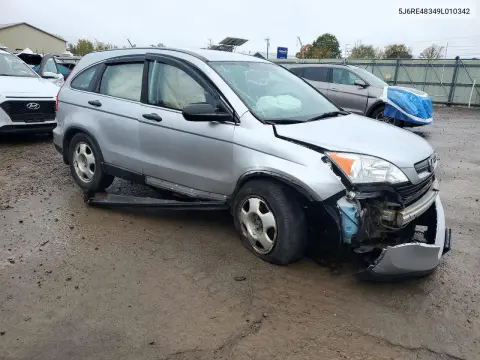 2009 Honda Cr-V Lx VIN 5J6RE48349L010342 фото 4