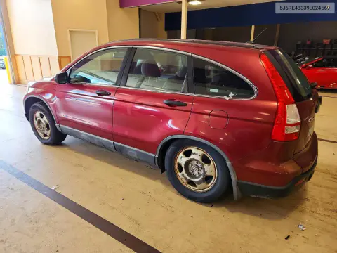 2009 Honda Cr-V Lx VIN 5J6RE48339L024569 фото 2