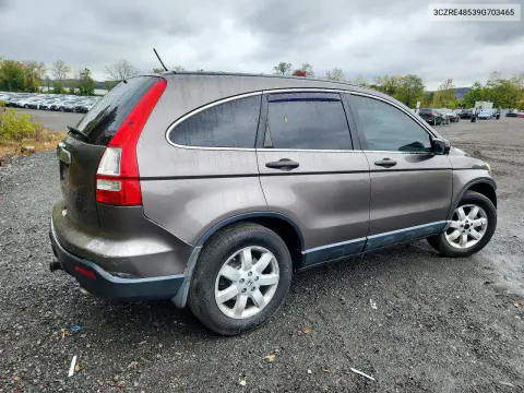 2009 Honda Cr-V Ex VIN 3CZRE48539G703465 фото 3
