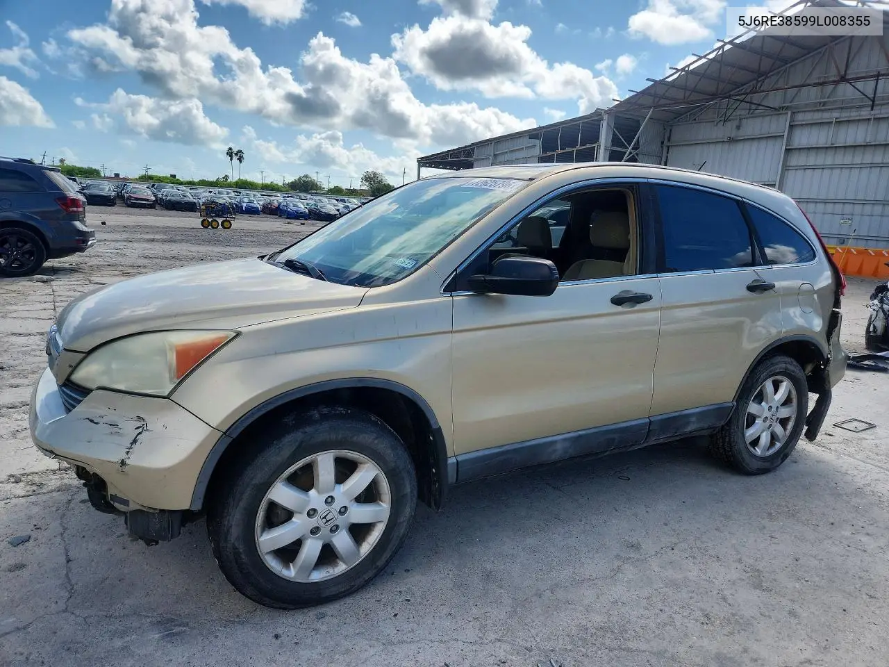 2009 Honda Cr-V Ex VIN 5J6RE38599L008355 фото 1