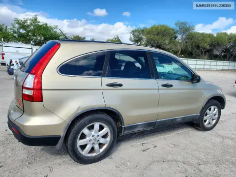 2009 Honda Cr-V Ex VIN 5J6RE38599L008355 фото 3
