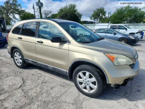 2009 Honda Cr-V Ex VIN 5J6RE38599L008355 фото 4