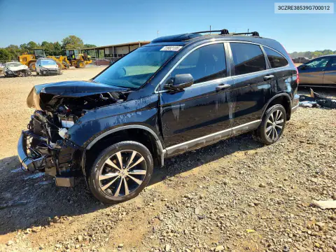 3CZRE38539G700012 — 2009 Honda CR-V, Передняя часть, фото до ремонта