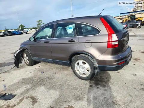 2010 Honda Cr-V Lx VIN 3CZRE3H3XAG703265 фото 2