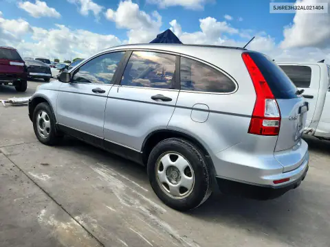 5J6RE3H32AL021404 — 2010 Honda CR-V, фото 2 с аукциона Copart, Передняя часть