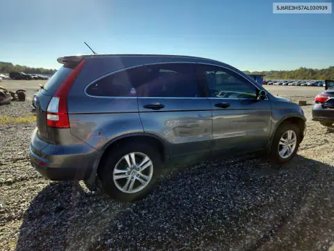 5J6RE3H57AL030939 — 2010 Honda CR-V, фото 3 с аукциона Copart, Передняя часть