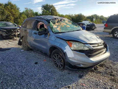 2011 Honda Cr-V Lx VIN 5J6RE3H36BL045836 фото 4