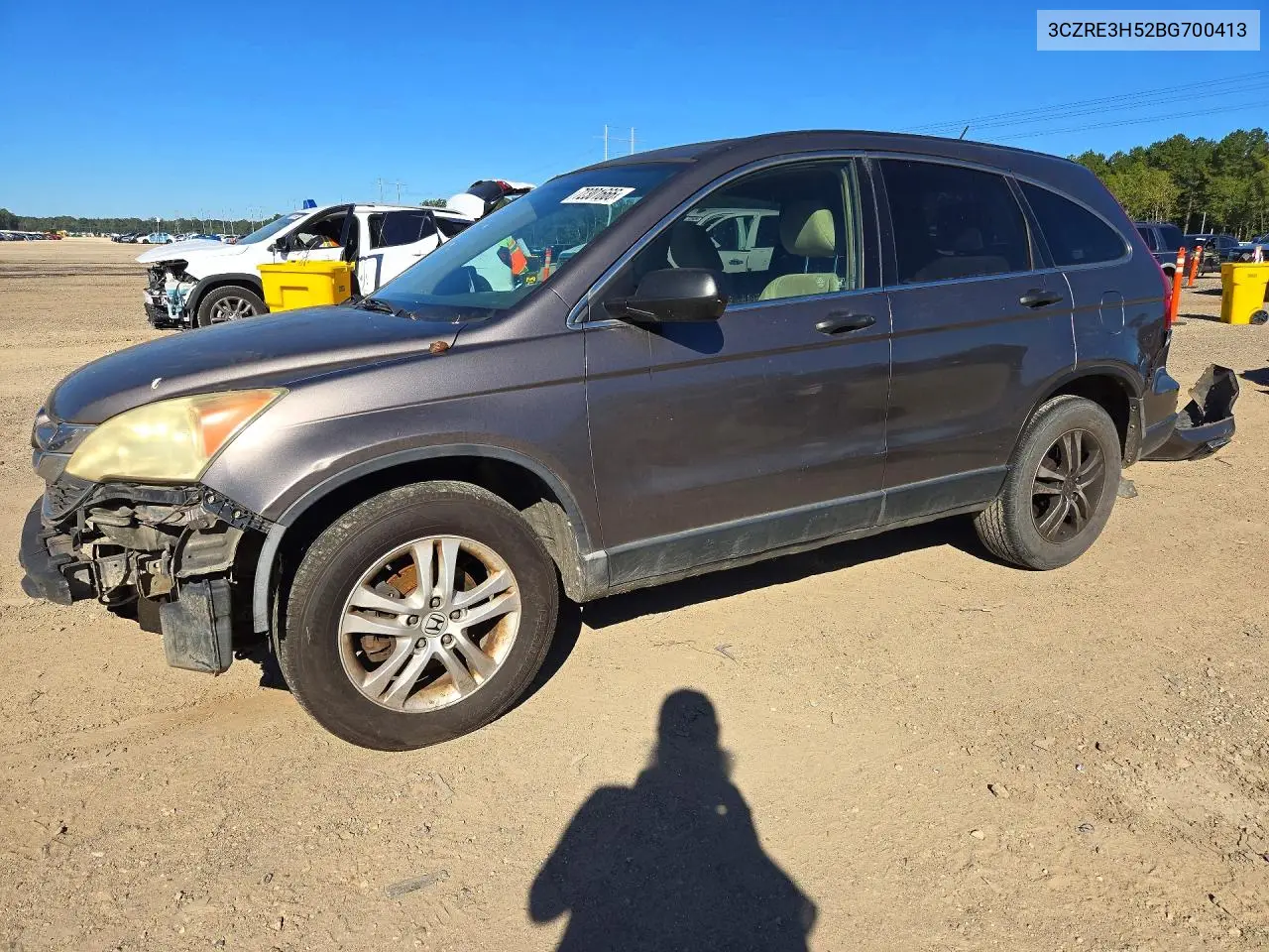 2011 Honda Cr-V Ex VIN 3CZRE3H52BG700413 фото 1