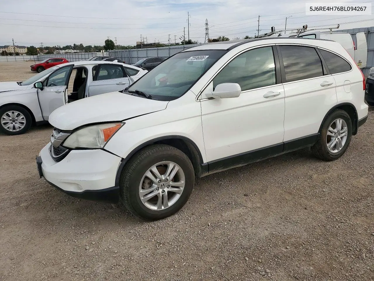 5J6RE4H76BL094267 Honda CR-V 2011 — повреждение Передняя часть, фото до ремонта