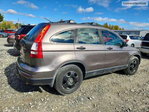 2011 Honda Cr-V Lx VIN 5J6RE4H37BL032258 фото 3