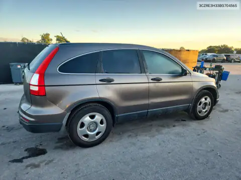 3CZRE3H33BG704565 — 2011 Honda CR-V, фото 3 с аукциона Copart, Задняя часть