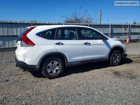 2012 Honda Cr-V Lx VIN 2HKRM4H32CH608952 фото 3