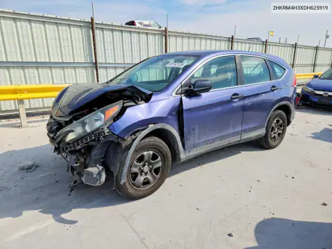 2HKRM4H3XDH625919 — 2013 Honda CR-V, Передняя часть, фото до ремонта