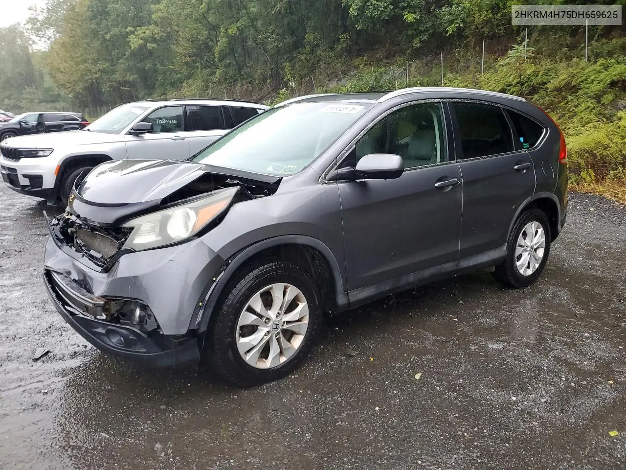 2013 Honda Cr-V Exl VIN 2HKRM4H75DH659625 фото 1