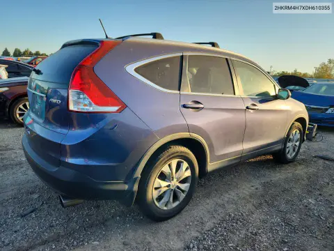 2013 Honda Cr-V Exl VIN 2HKRM4H7XDH610355 фото 3