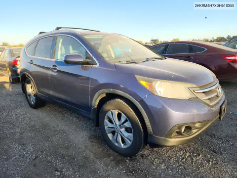 2013 Honda Cr-V Exl VIN 2HKRM4H7XDH610355 фото 4