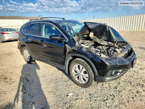 2013 Honda Cr-V Exl VIN 5J6RM4H73DL055738 фото 4