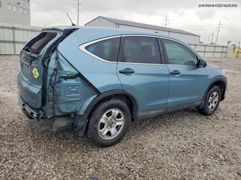 2014 Honda Cr-V Lx VIN 2HKRM4H32EH620392 фото 3
