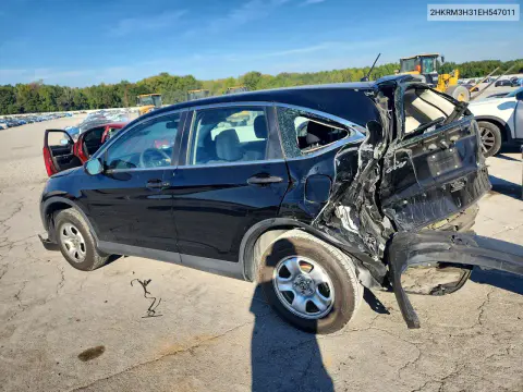 2014 Honda Cr-V Lx VIN 2HKRM3H31EH547011 фото 2