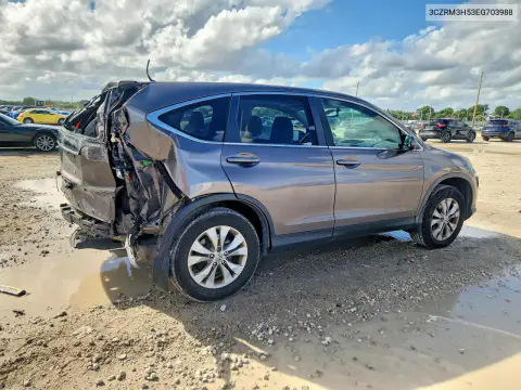 2014 Honda Cr-V Ex VIN 3CZRM3H53EG703988 фото 3