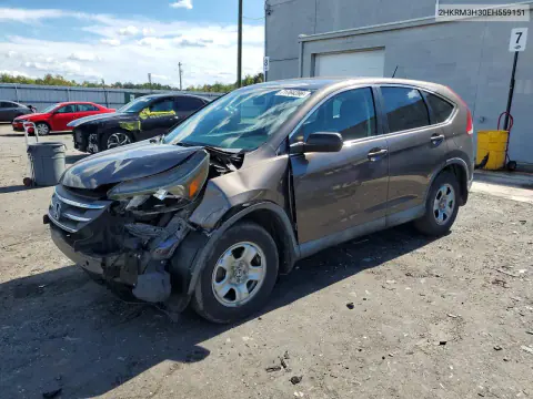 2014 Honda Cr-V Lx VIN 2HKRM3H30EH559151 фото 1