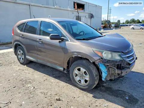 2014 Honda Cr-V Lx VIN 2HKRM3H30EH559151 фото 4