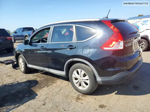 2014 Honda Cr-V Exl VIN 2HKRM4H7XEH637735 фото 2