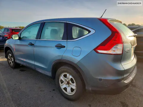 2014 Honda Cr-V Lx VIN 2HKRM4H3XEH643029 фото 2