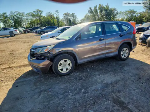 2HKRM4H33FH638322 — 2015 Honda CR-V, Передняя часть, фото до ремонта