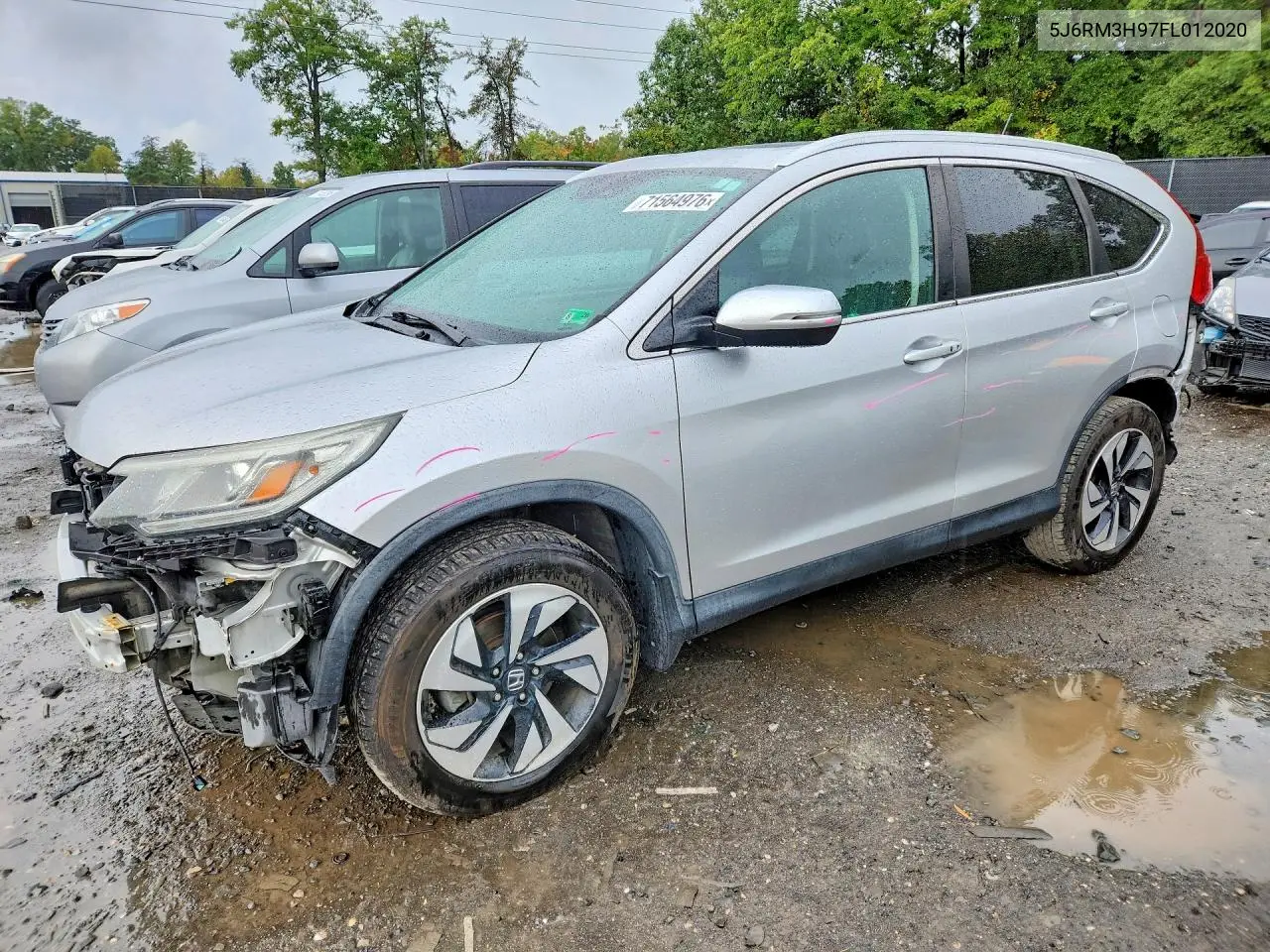 2015 Honda Cr-V Touring VIN 5J6RM3H97FL012020 фото 1