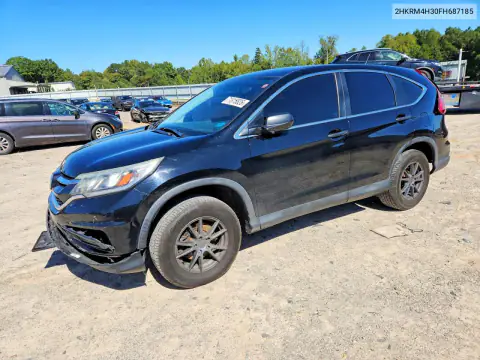 2HKRM4H30FH687185 — 2015 Honda CR-V, Задняя часть, фото до ремонта