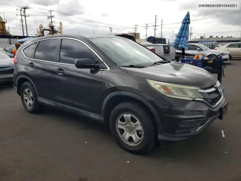 2015 Honda Cr-V Lx VIN 2HKRM3H30FH544201 фото 4