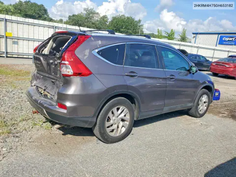 2016 Honda Cr-V Exl VIN 2HKRM4H75GH653182 фото 3