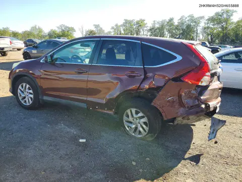2016 Honda Cr-V Ex VIN 2HKRM4H52GH655888 фото 2