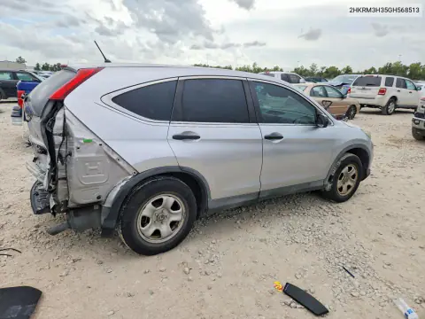 2016 Honda Cr-V Lx VIN 2HKRM3H35GH568513 фото 3