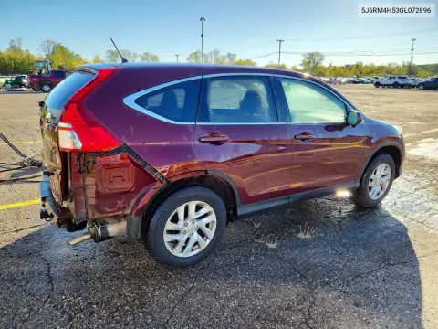 5J6RM4H53GL072896 — 2016 Honda CR-V, фото 3 с аукциона Copart, Задняя часть