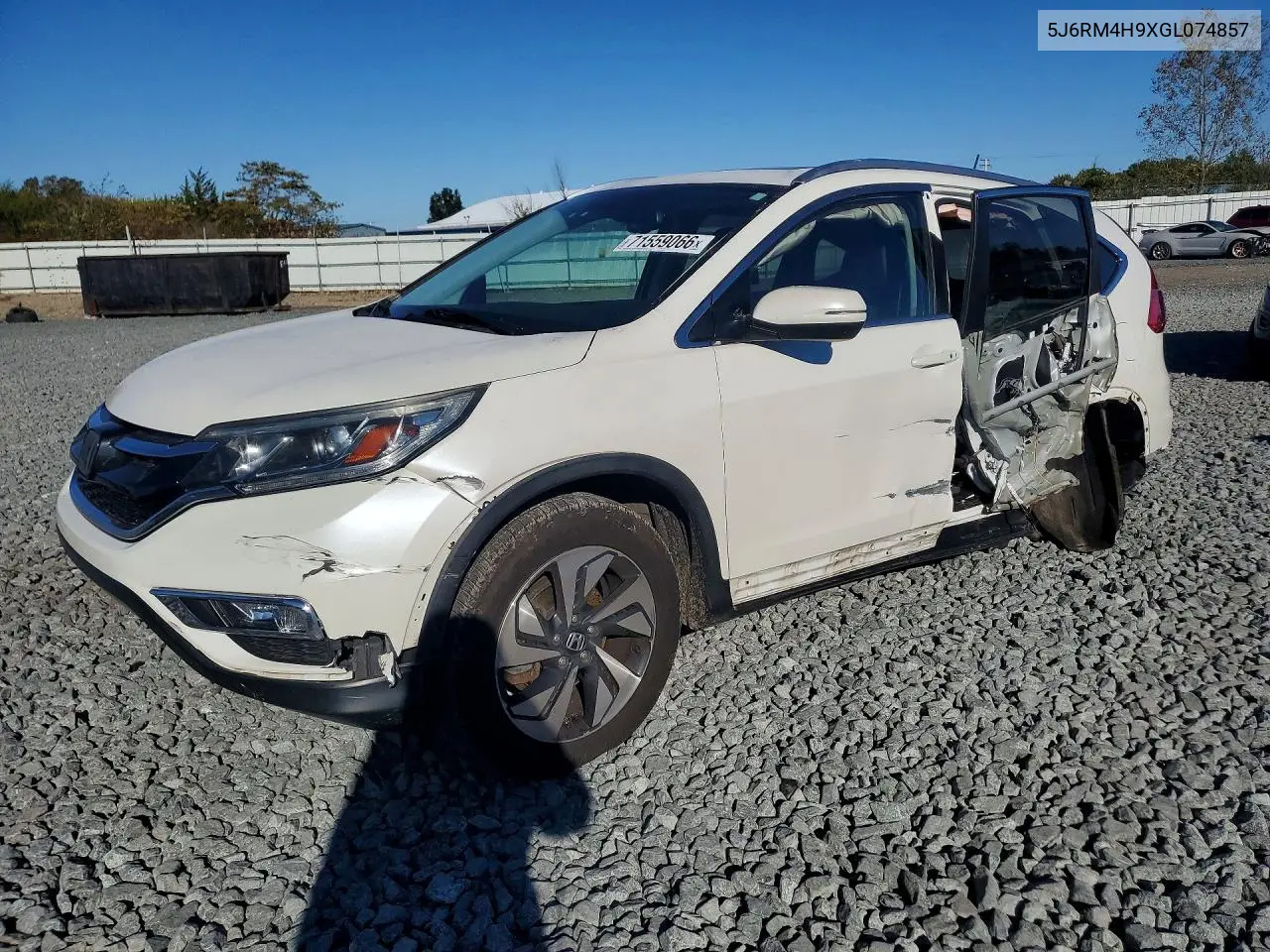 2016 Honda Cr-V Touring VIN 5J6RM4H9XGL074857 фото 1