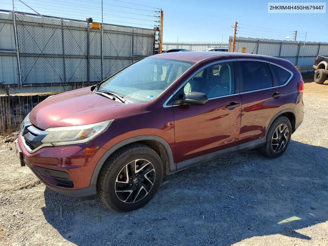 2016 Honda Cr-V Se VIN 2HKRM4H45GH679447 фото 1