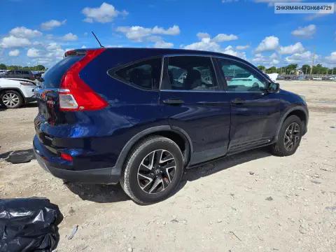 2016 Honda Cr-V Se VIN 2HKRM4H47GH684729 фото 3