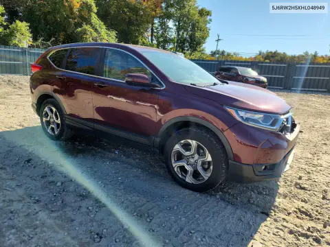 2017 Honda Cr-V Ex VIN 5J6RW2H5XHL048949 фото 4