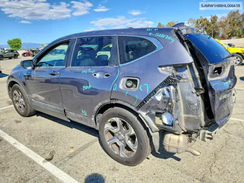 2017 Honda Cr-V Exl VIN 5J6RW1H88HL006638 фото 2