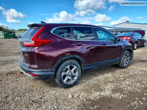 2017 Honda Cr-V Exl VIN 2HKRW2H88HH622940 фото 3