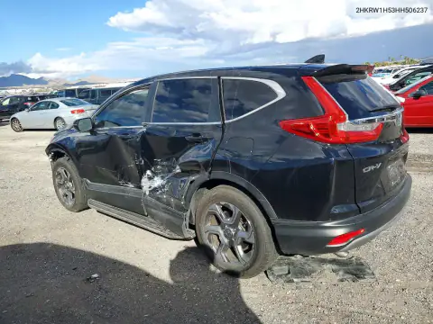 2HKRW1H53HH506237 — 2017 Honda CR-V, фото 2 с аукциона Copart 20.10.2026, Боковая часть