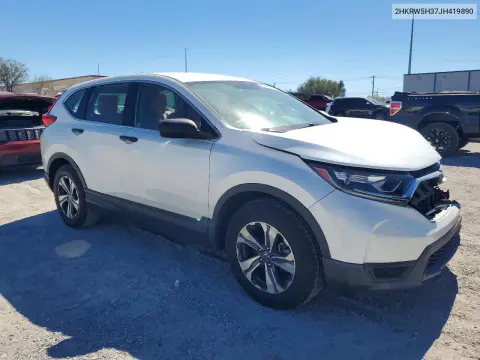 2018 Honda Cr-V Lx VIN 2HKRW5H37JH419890 фото 4