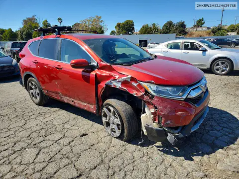 2018 Honda Cr-V Ex VIN 2HKRW2H52JH629748 фото 4