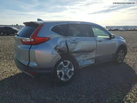 2018 Honda Cr-V Ex VIN 2HKRW2H53JH608181 фото 3