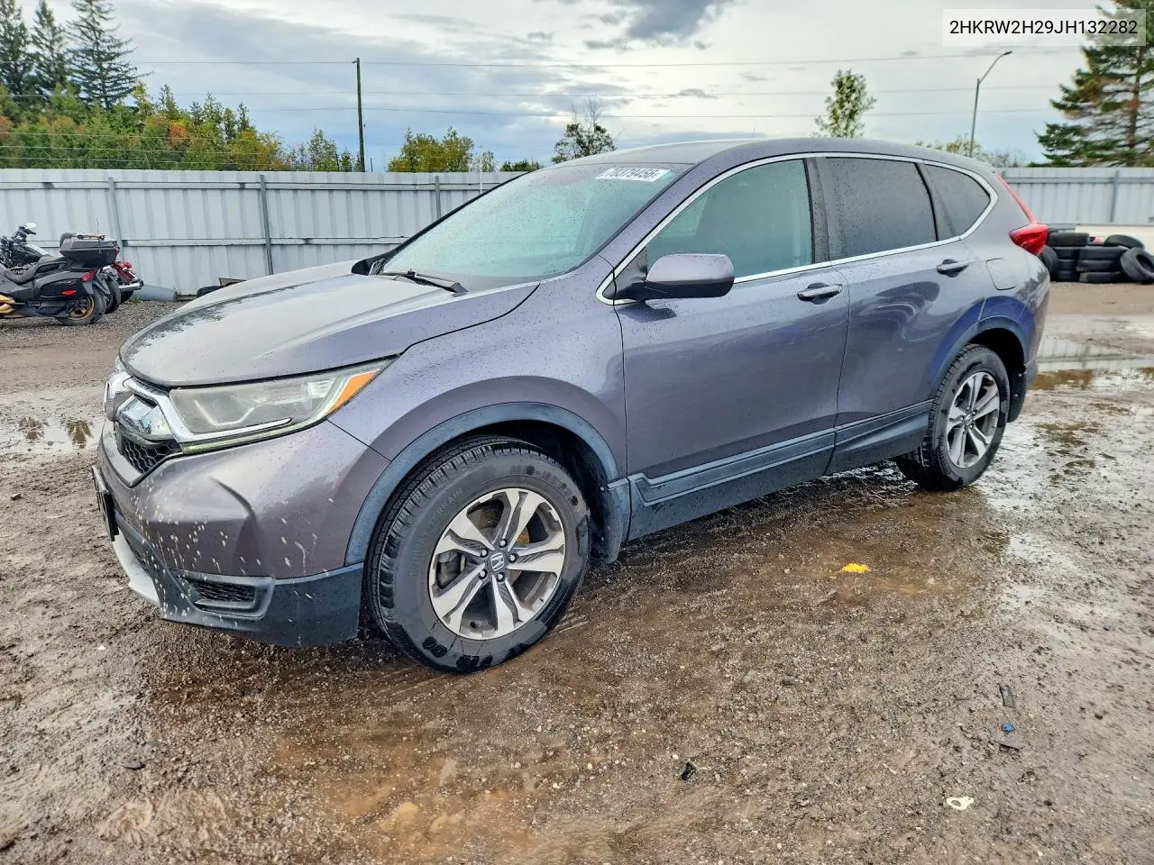 2HKRW2H29JH132282 Honda CR-V 2018 — повреждение Град, фото до ремонта