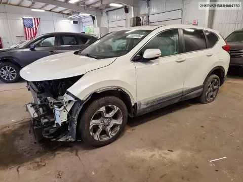 2HKRW2H50JH684750 — 2018 Honda CR-V, Передняя часть, фото до ремонта