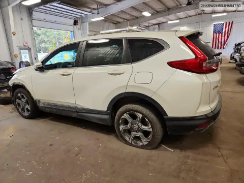 2HKRW2H50JH684750 — 2018 Honda CR-V, фото 2 с аукциона Copart, Передняя часть